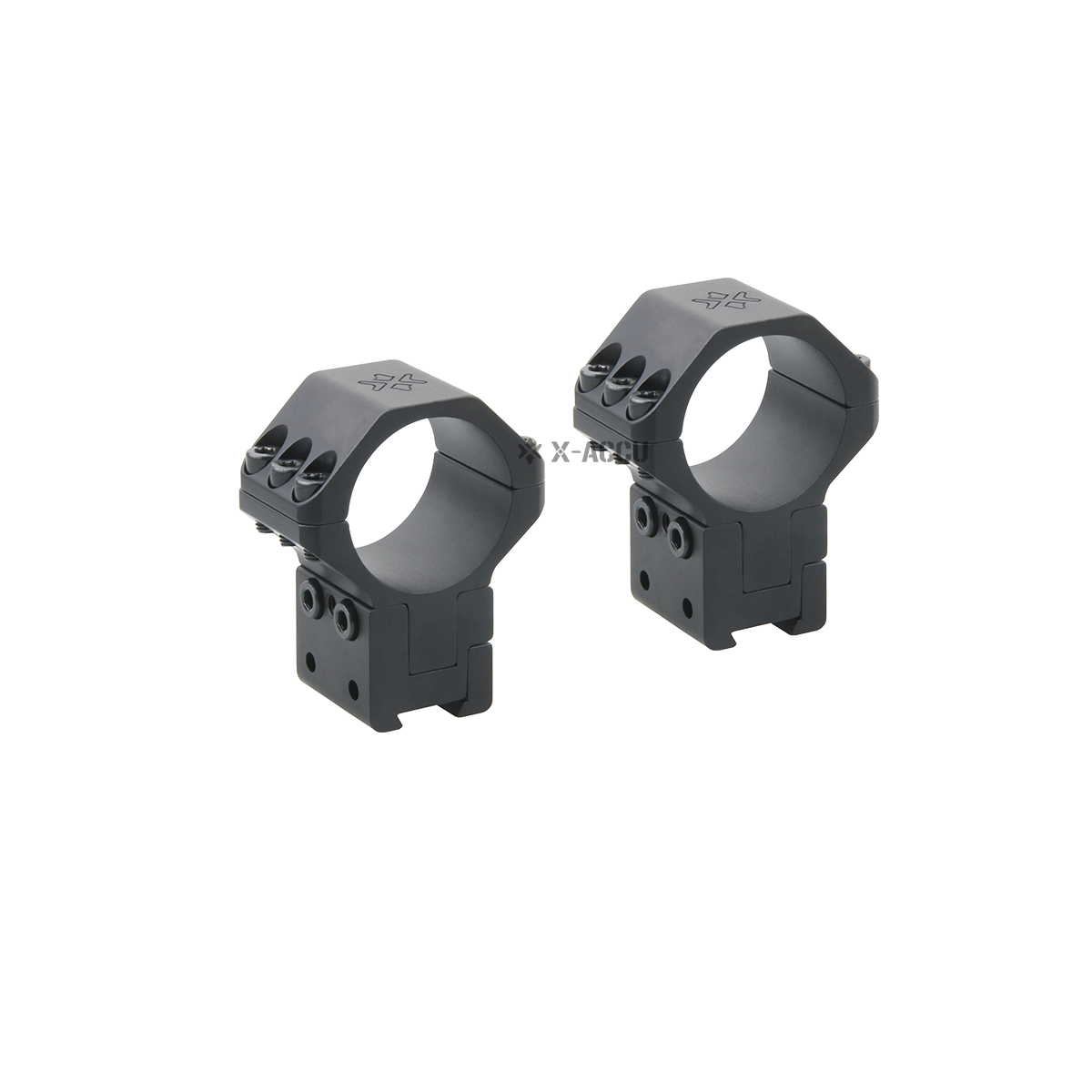 X-ACCU 30mm Adjustable Dovetail แหวนรัดกล้องปรับมุมได้ ท่อ30ราง11มิล
