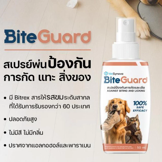 BiteGuard สเปรย์ป้องกันการกัดและเลีย 50มล.