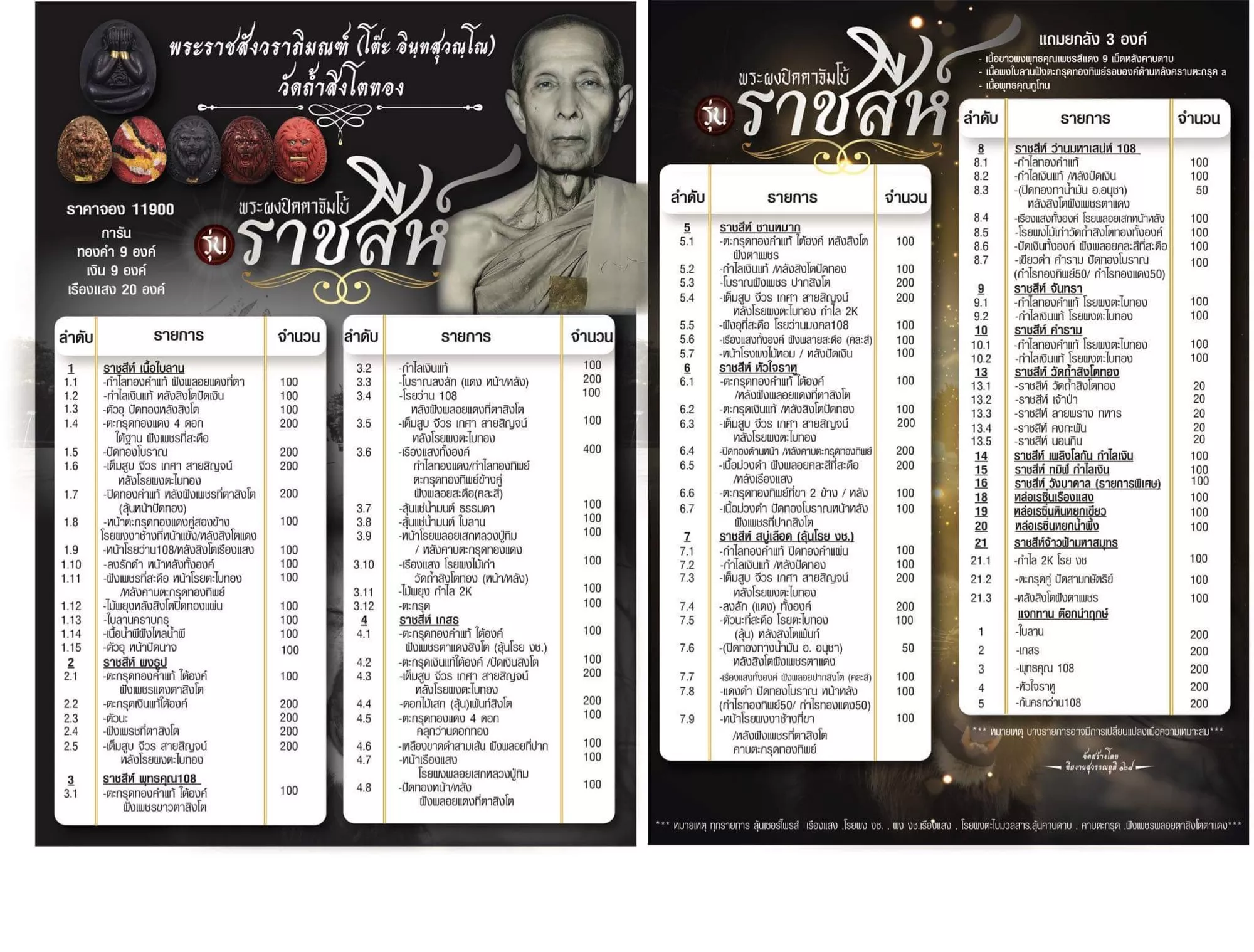 พระผงปิดตาจัมโบ้ ราชสีห์๑