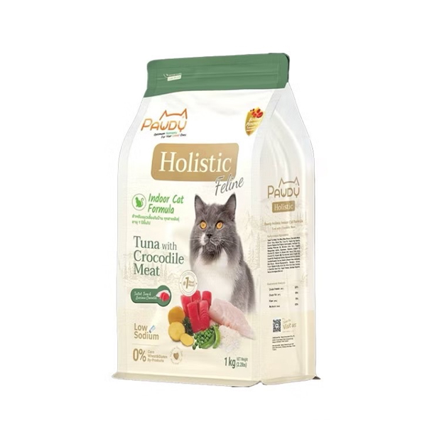 Pawdy Holistic Cat ทูน่ากับเนื้อจรเข้ 1 Kg