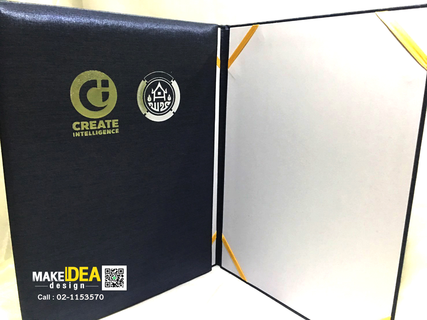 ผลงานปกผ้าไหมใส่ใบประกาศ ขนาด A4