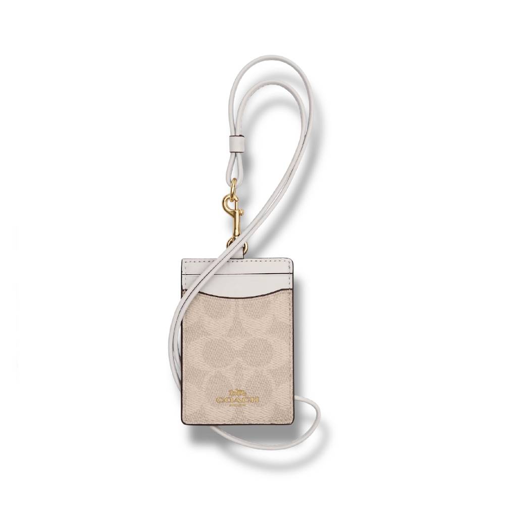 สายคล้องบัตร COACH CZ285 ID LANYARD IN SIGNAURE CANVAS (IMXDM) [CZ285IMXDM]