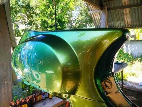 สีเอฟเฟค สีเหลือบเขียว