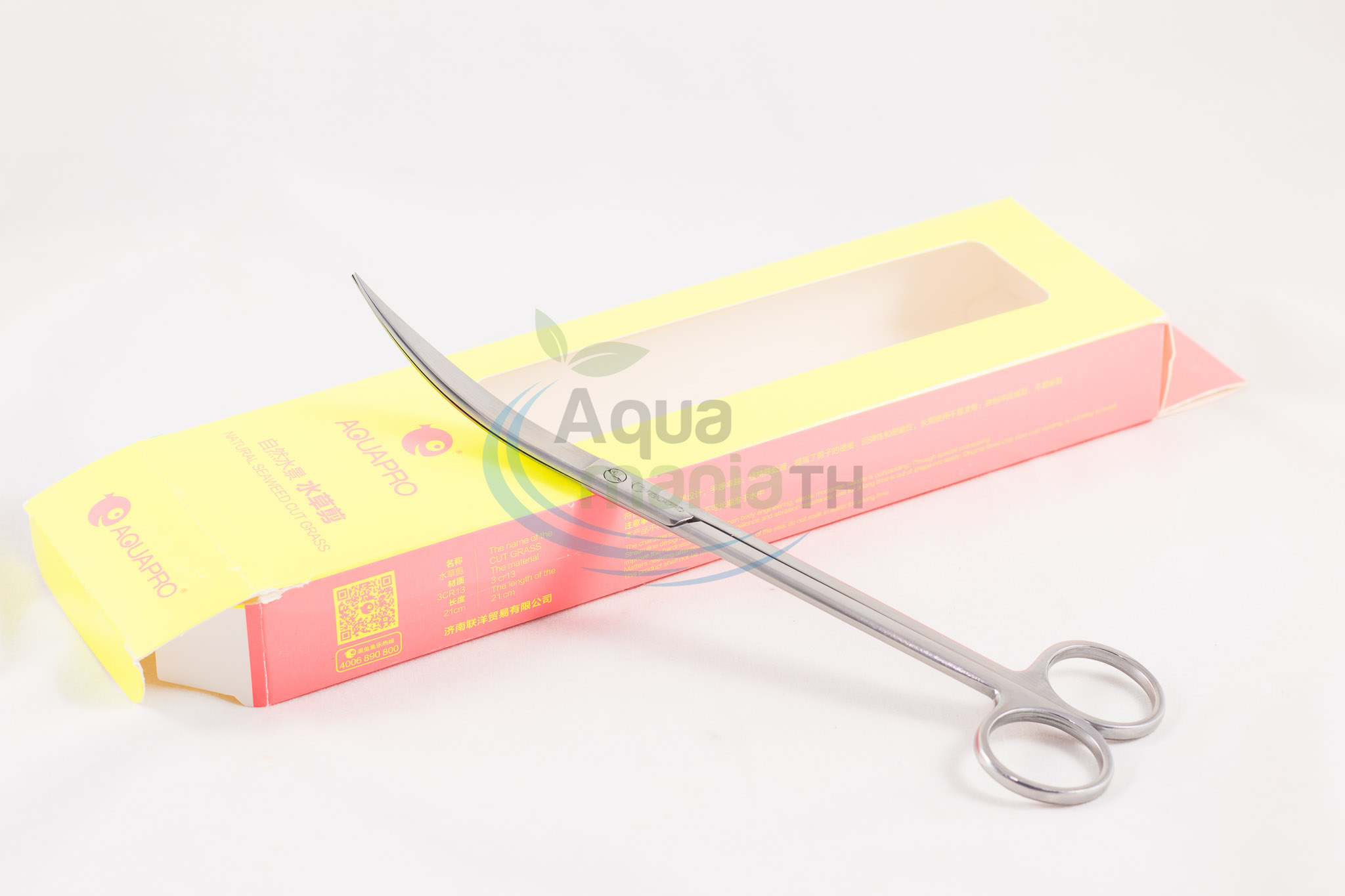 กรรไกร Curve ปลายงอ Aqua Pro ยาว 21 cm.