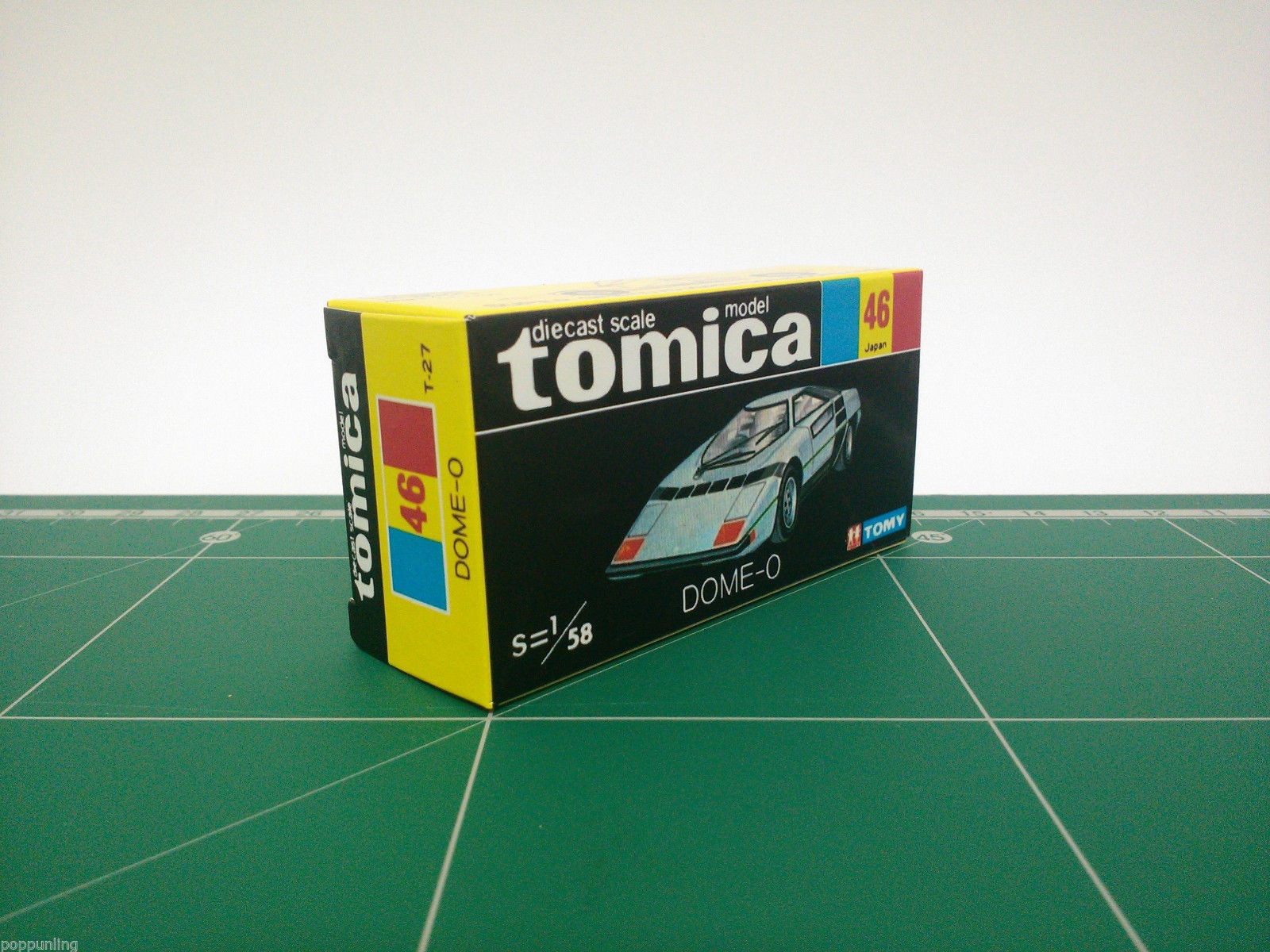 กล่องพิมพ์ Reproduction Box สำหรับ Tomica Black Box No.46 DOME-0 (กล่องเปล่า, ไม่มีรถ)
