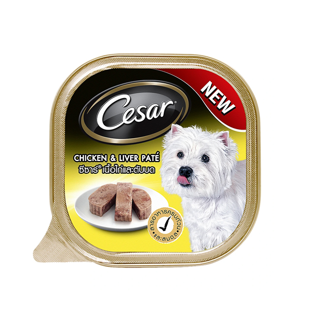 Cesar เนื้อไก่และตับบด 100 g.