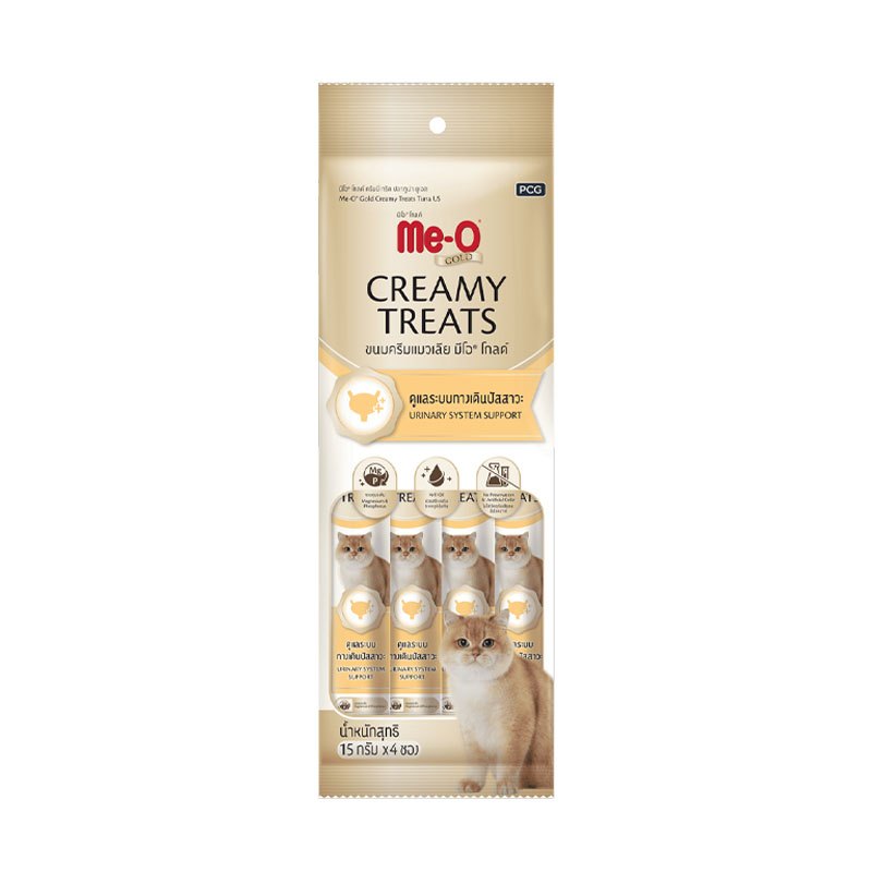 Me-O Gold ครีมมี่ทรีต ดูแลระบบทางเดินปัสสาวะ 15g 4 ชิ้น