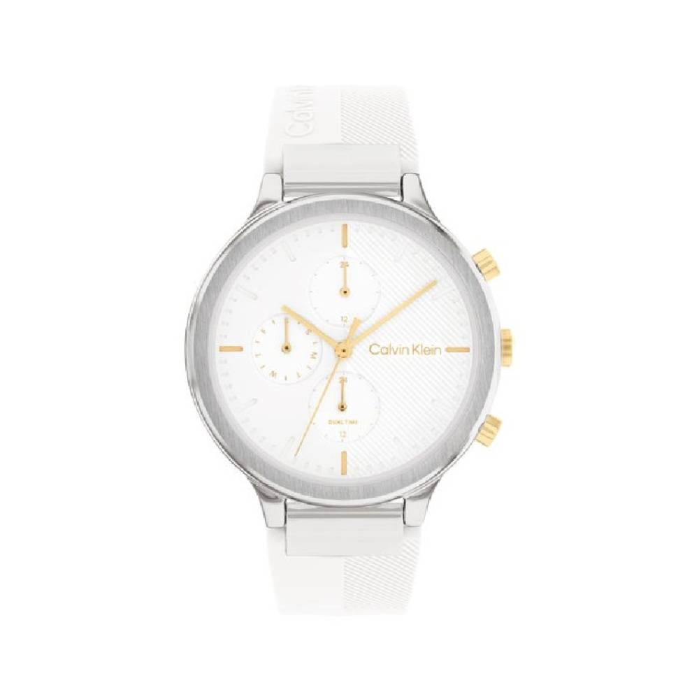 นาฬิกาผู้หญิง Calvin Klein CK25200244 สาย Silicone สีขาว [CK25200244]