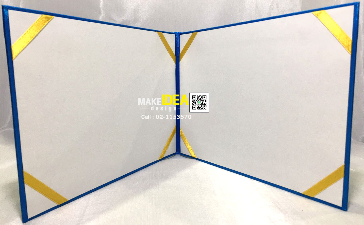 ปกผ้าไหมใส่ใบประกาศ ขนาด A5