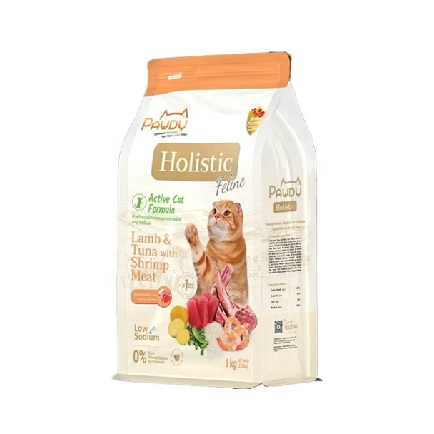 Pawdy Holistic Cat แกะและทูน่ากับกุ้ง 1 Kg