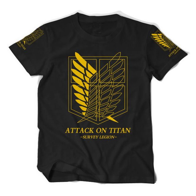 Attack On Titan - เสื้อยืด ลาย สัญลักษณ์ทีมสำรวจ Vol.1