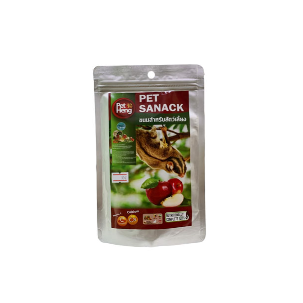 Pet Heng ขนมชูการ์-กระรอก แอปเปิ้ล 85 กรัม