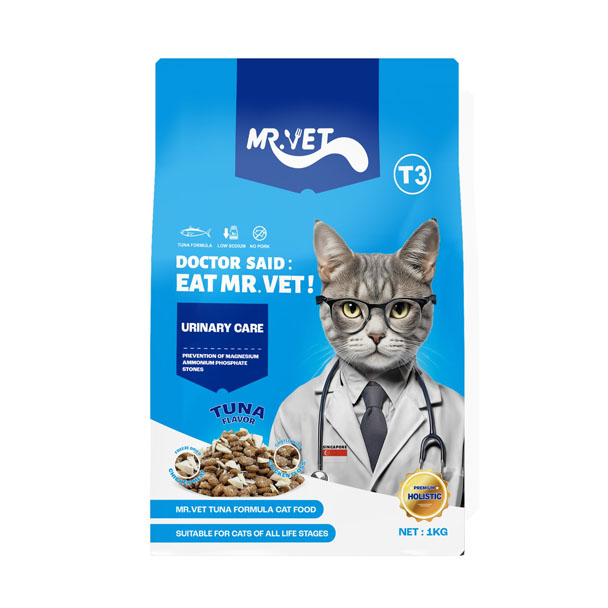 Mr.Vet Urinary Care ปลาทูน่าและแซลมอน 1 กิโลกรัม T3