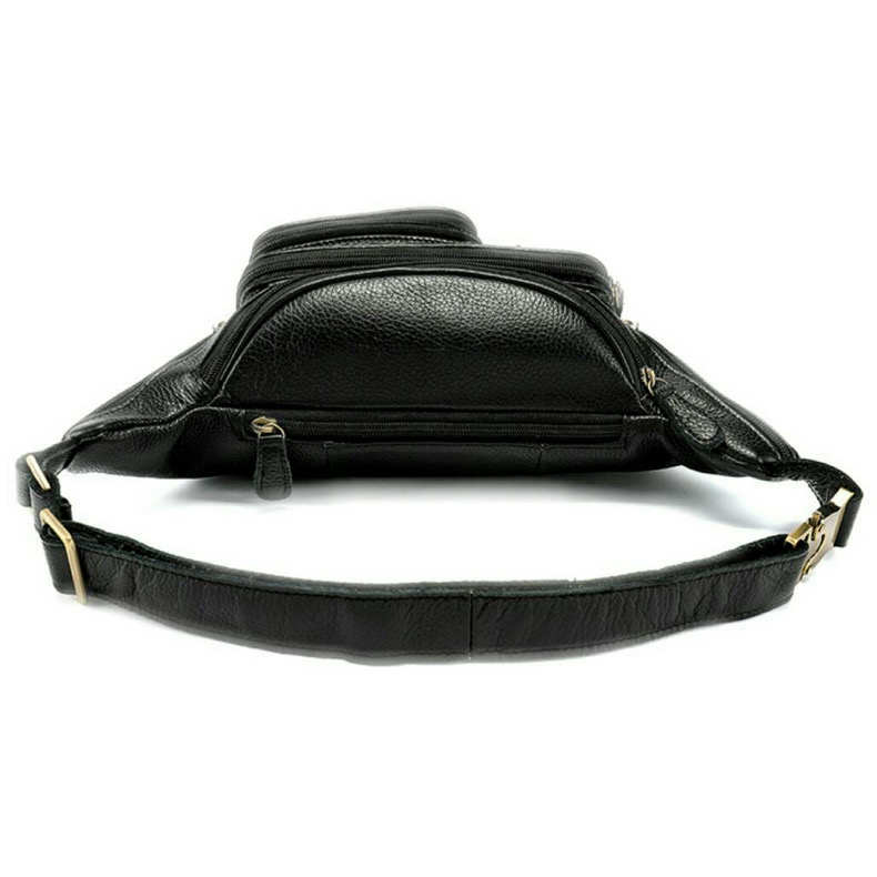 For You Leather LB28 กระเป๋าหนังคาดอก กระเป๋าหนังคาดเอว กระเป๋าหนังแม่ค้า หนังแท้ ช่องเยอะ LB28