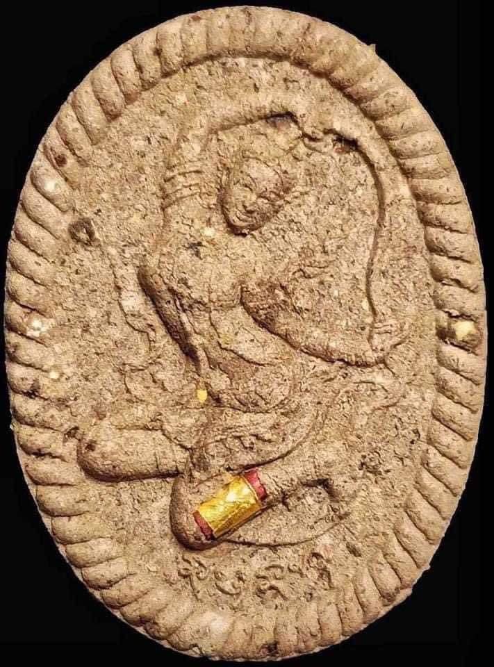 พระผงพระแม่ธรณีค้ำดวง หลวงปู่มหาศิลา รายการที่2 ตะกรุดเงิน (พร้อมส่ง)