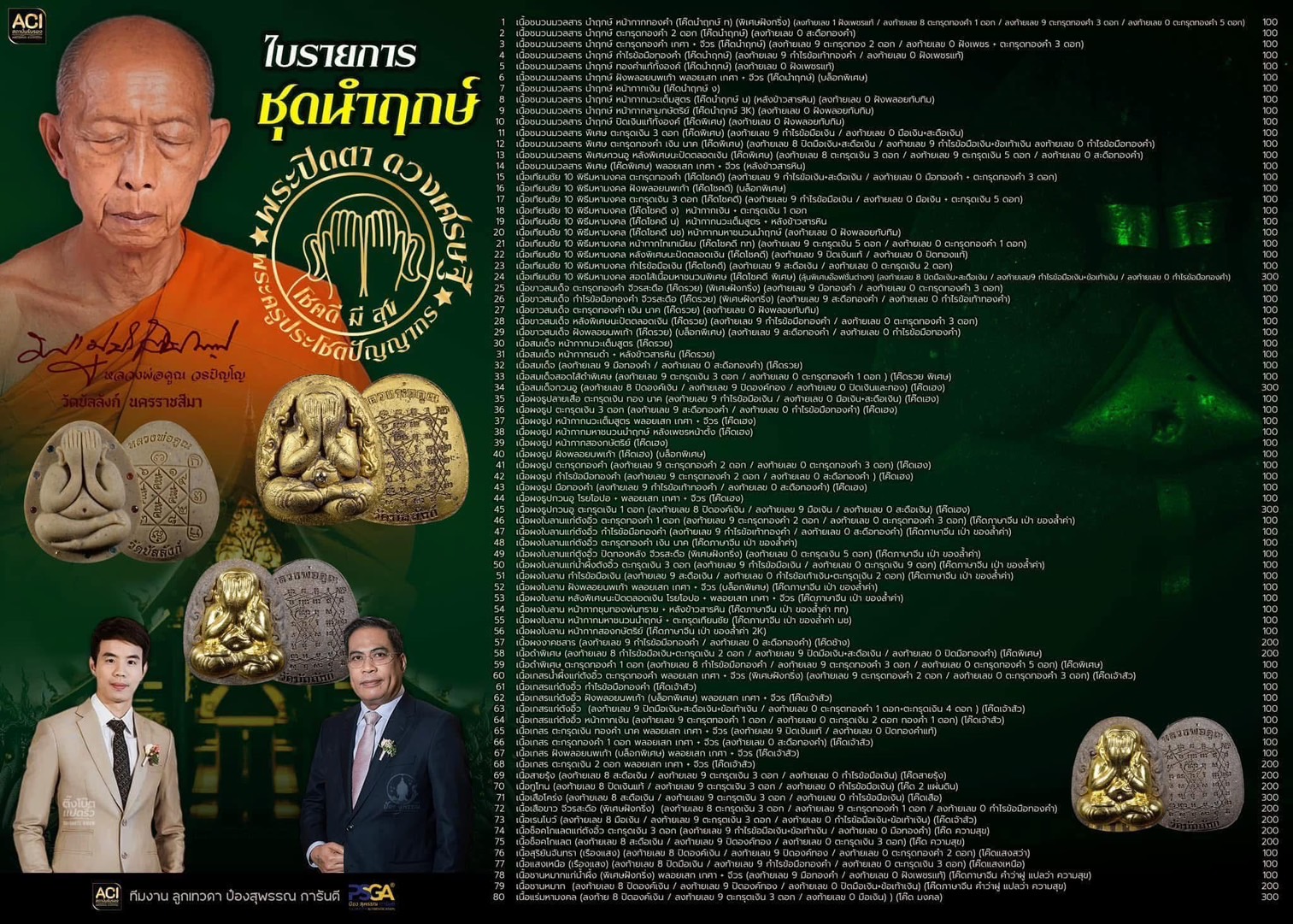 พระปิดตาดวงเศรษฐี รุ่น โชคดี มี สุข ลังนำฤกษ์