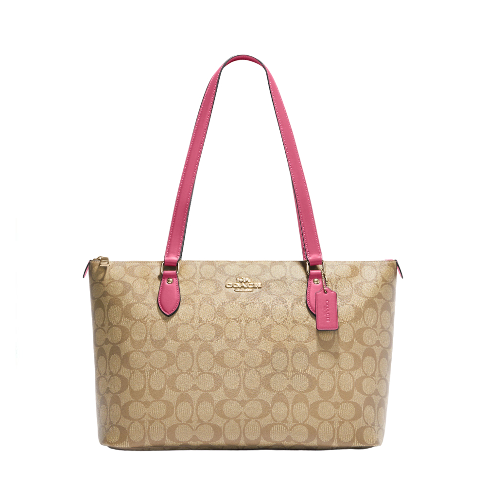กระเป๋าสะพายไหล่ COACH CH504 GALLERY TOTE IN SIGNATURE CANVAS (IMVGK) [CH504IMVGK]
