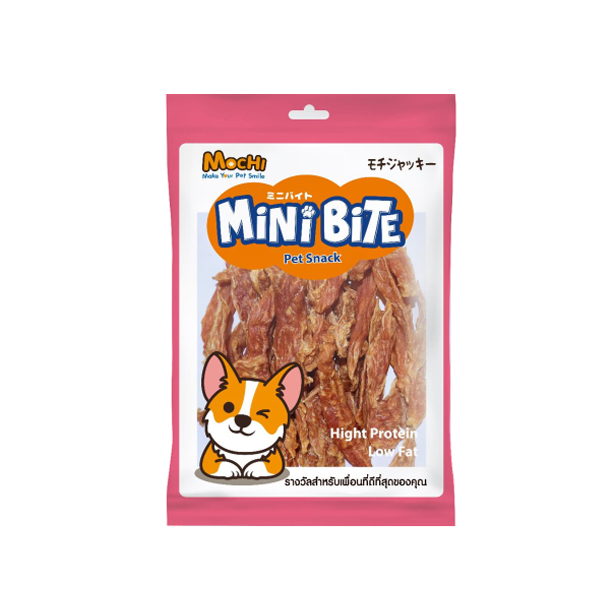 Mochi Mini Bite สันในไก่กรอบ เส้น 50 กรัม