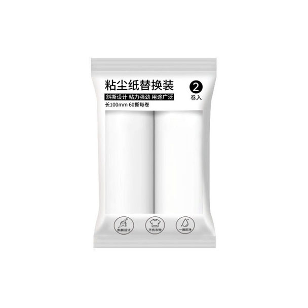 Lint Roller Refills 10 ซม. 60 แผ่น 2 ชิ้น 1 แพค