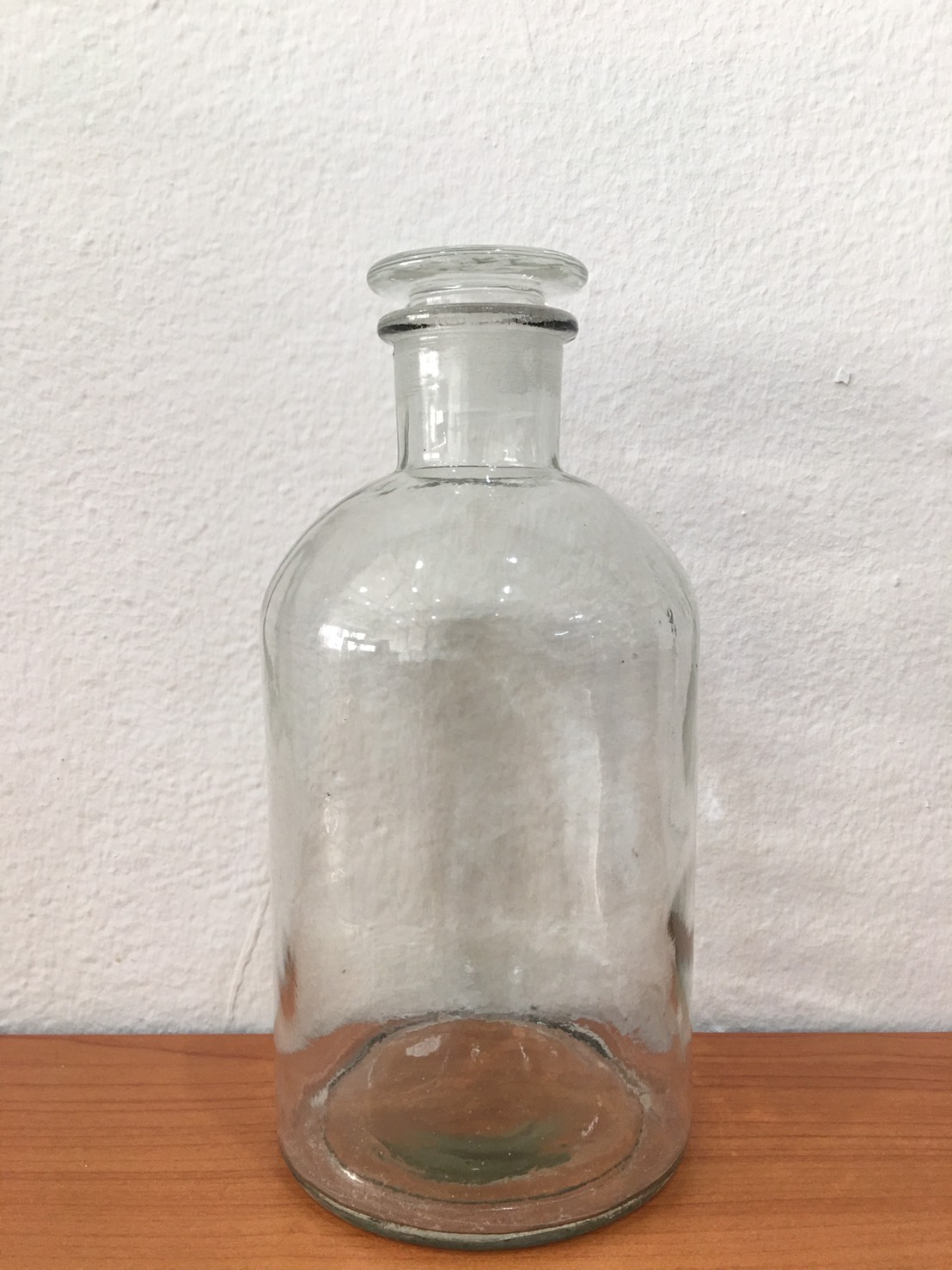 ขวดใส่สารสีใส ปากแคบ จุกแก้ว 1000 ml Reagent bottle clear