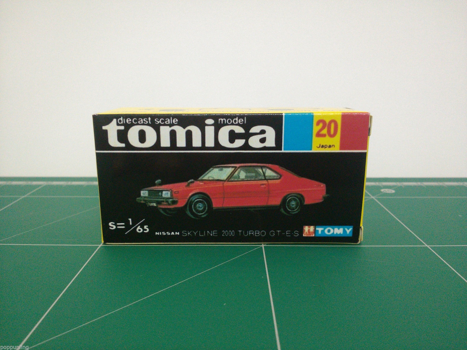 กล่องพิมพ์ Reproduction Box สำหรับ Tomica Black Box No.20 Nissan Skyline 2000 Turbo GT-ES (กล่องเปล่า, ไม่มีรถ) T-29