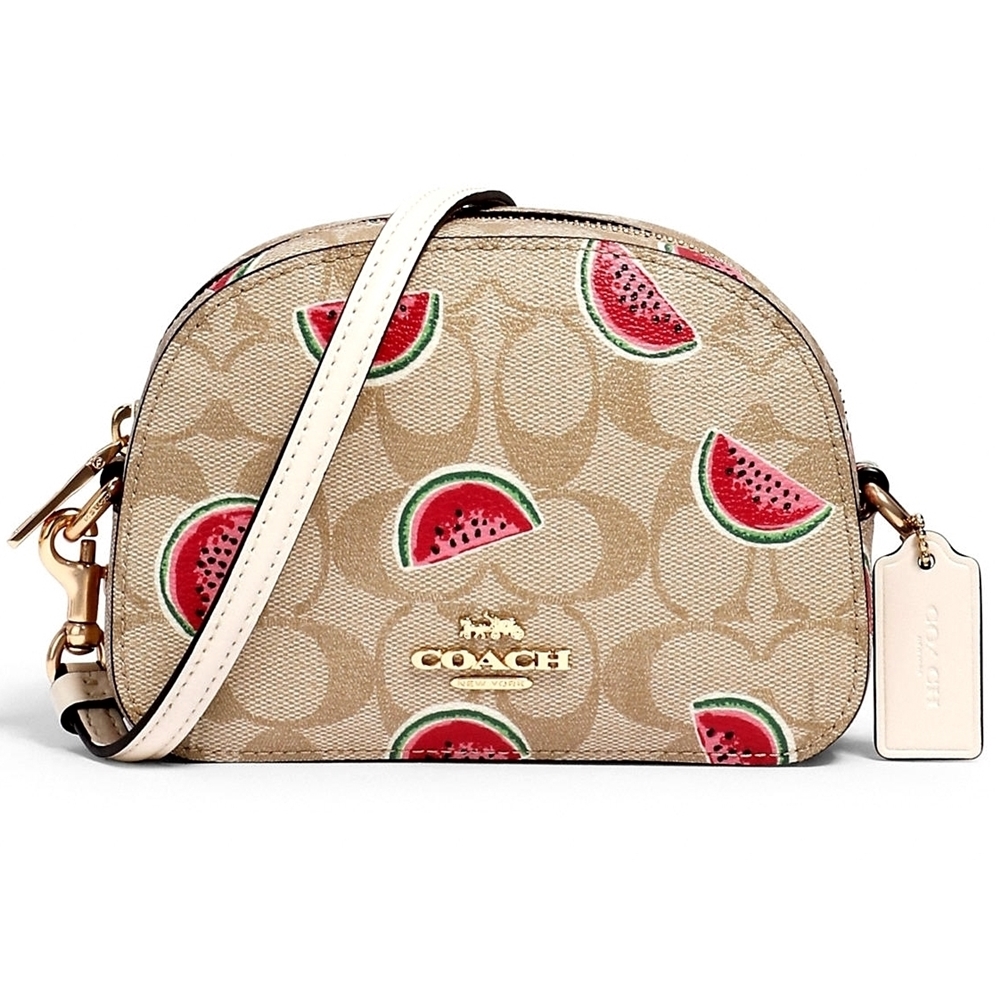 COACH 2627 MINI SERENA CROSSBODY IN SIGNATURE CANVAS WITH WATERMELON PRINT (IMR0Q) [2627IMR0Q]