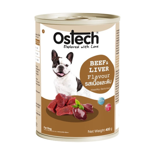 Ostech Dog #7 รสเนื้อและตับ 400 กรัม