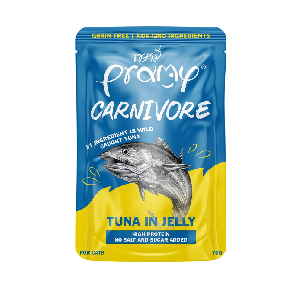 Pramy Carnivore CV5 ทูน่าในเจลลี่ 70g