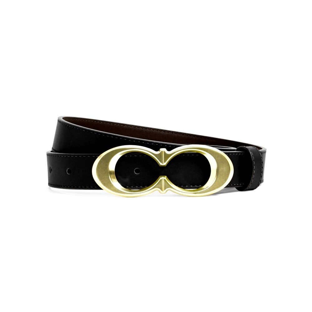 เข็มขัด COACH C1725 SIGNATURE BUCKLE BELT, 25MM (IMBLKXL) [C1725IMBLKXL-MA]