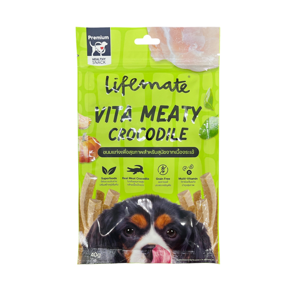 Life Mate Vita Meaty Stick เนื้อจระเข้ 40 กรัม
