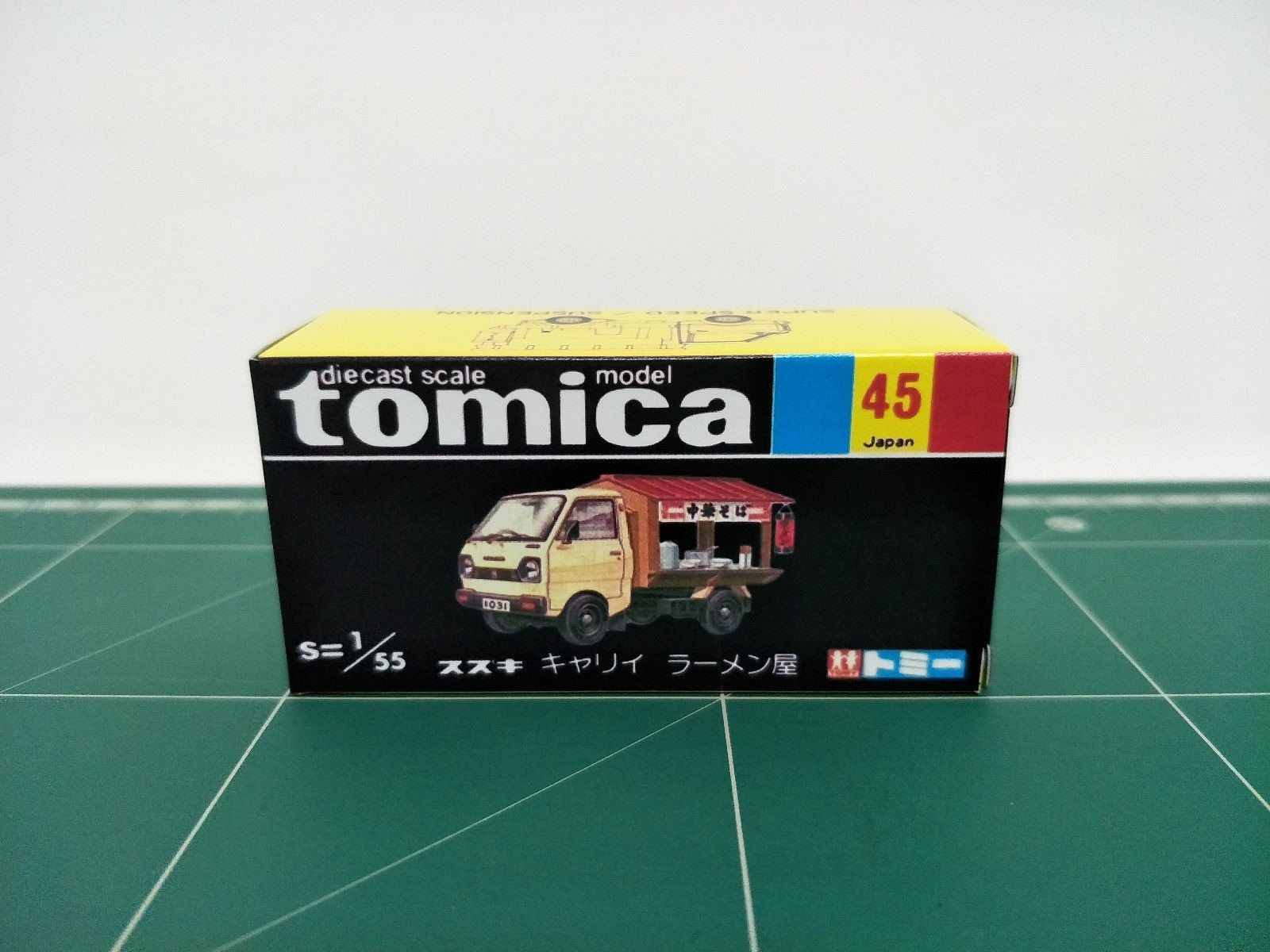 กล่องพิมพ์ Reproduction Box สำหรับ Tomica Black Box No.45 Suzuki Carry Chinese Noodle Vendor (กล่องเปล่า, ไม่มีรถ)
