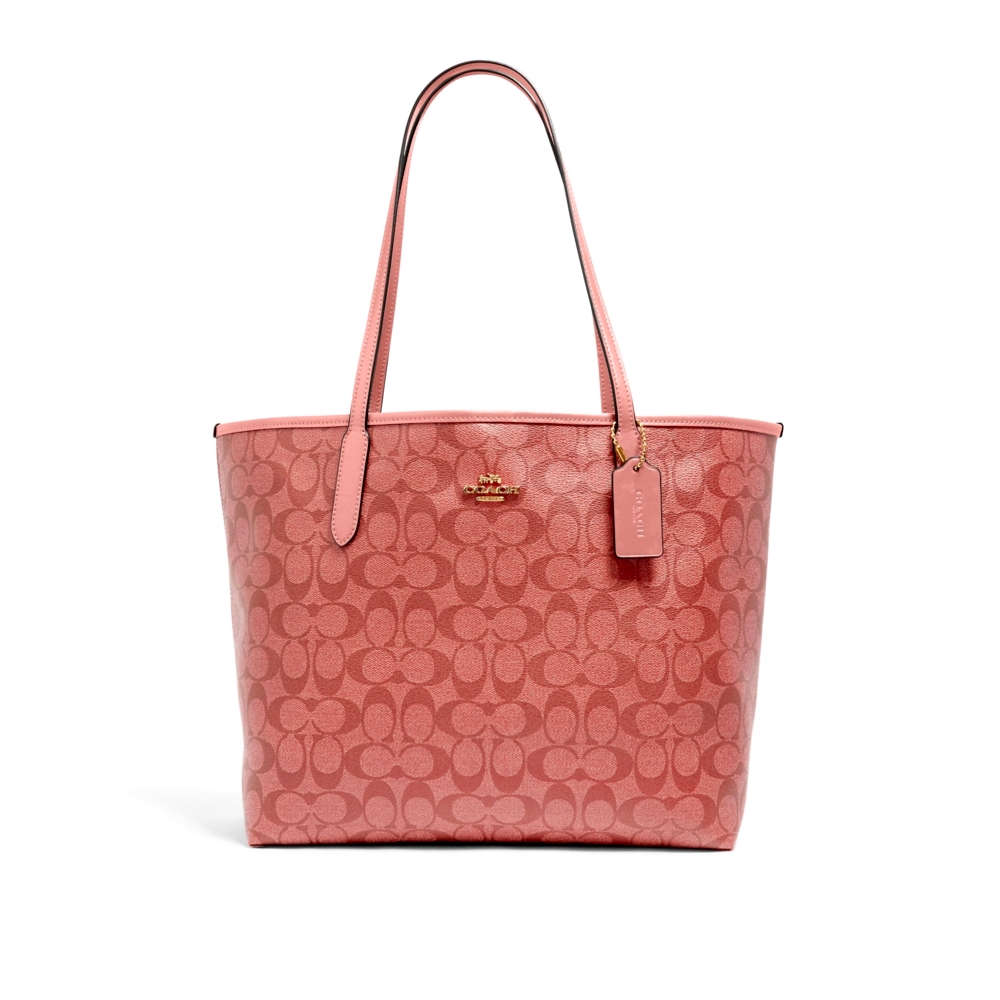 COACH 5696 CITY TOTE IN SIGNATURE CANVAS (IMRZH) [5696IMRZH]