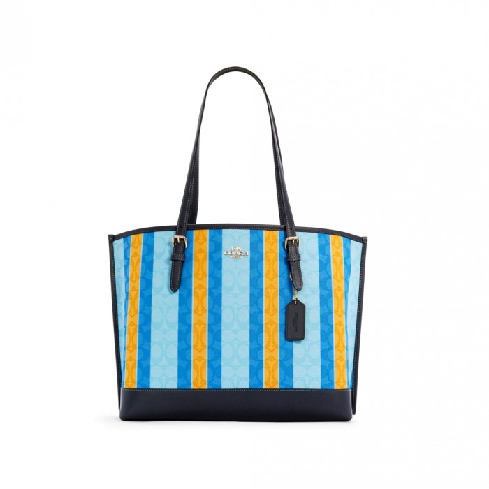 กระเป๋าสะพายไหล่ COACH C4088 MOLLIE TOTE IN SIGNATURE JACQUARD WITH STRIPES (IMSQL)[C4088IMSQL]