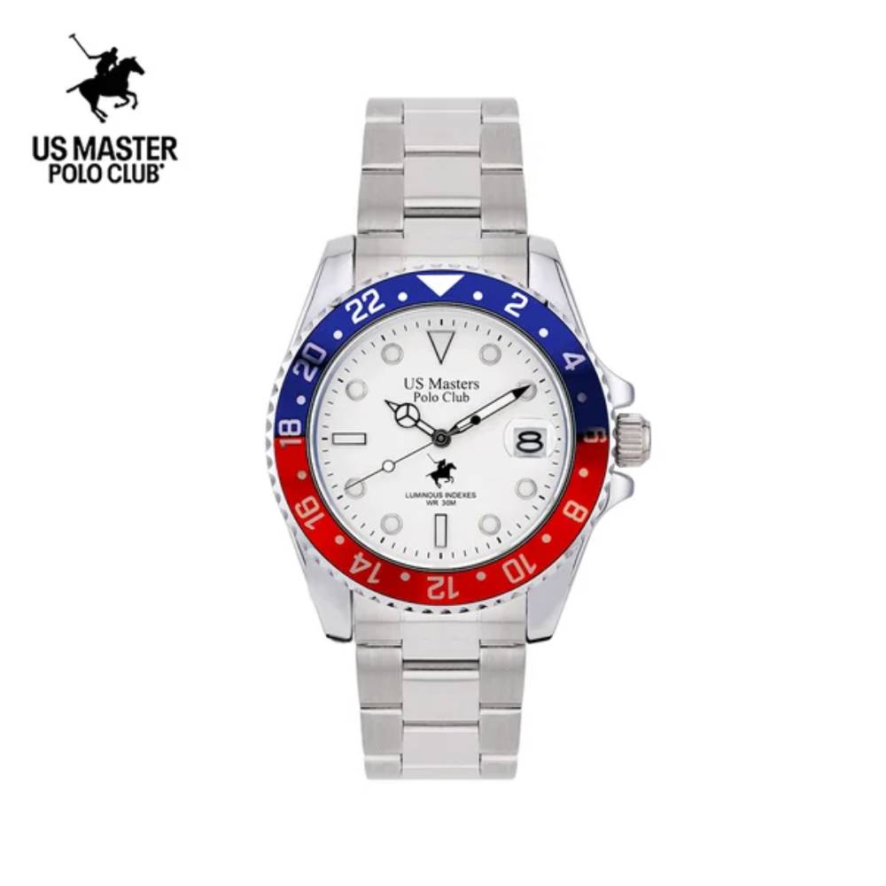 นาฬิกา US MASTERS POLO CLUB OHIO CLASS M.3 DATE BLUE RED / WHITE