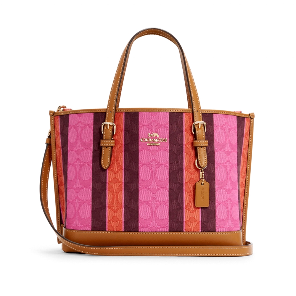 COACH C4086 MOLLIE TOTE 25 IN SIGNATURE JACQUARD WITH STRIPES (IMSQ4) [C4086IMSQ4]