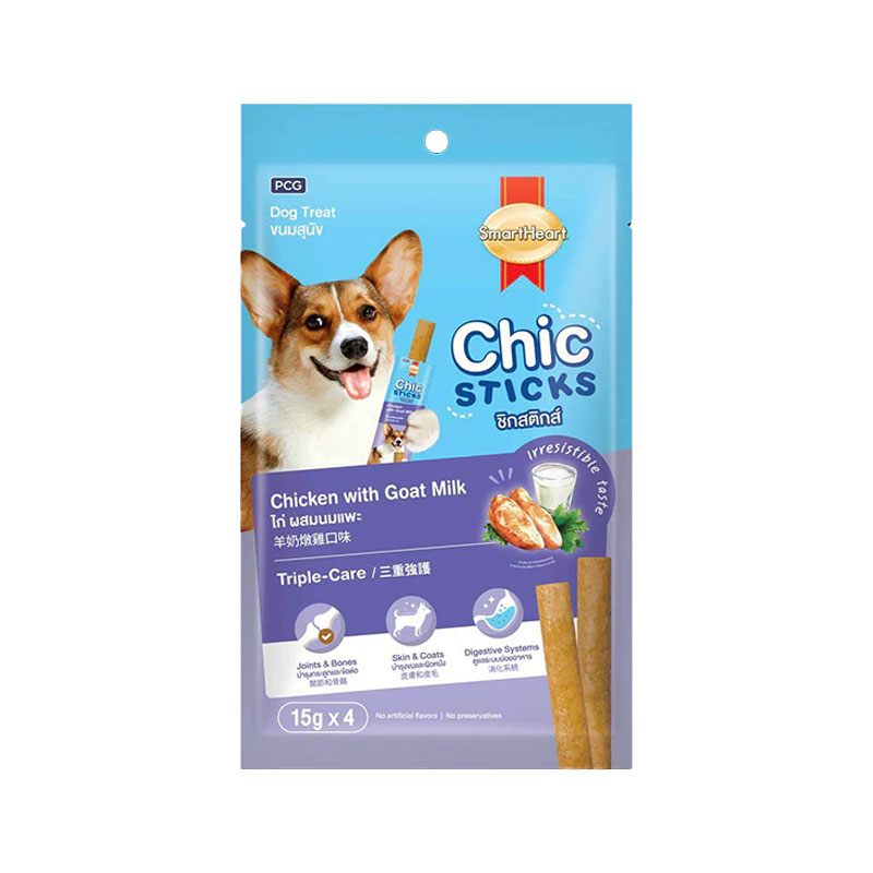 S/H Chic Stick ไก่ ผสมนมแพะ 15g 4 ชิ้น