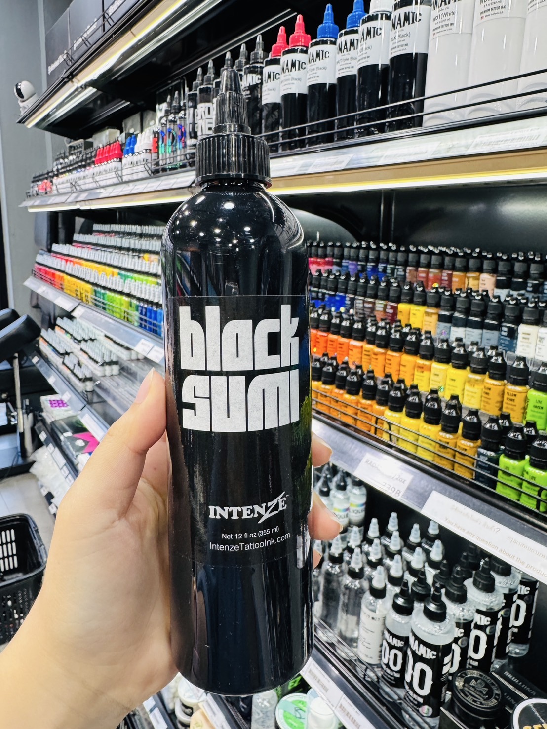INTENZE BLACK SUMI 12oz. Intenze Professional Tattoo Ink Black Sumi 12oz
