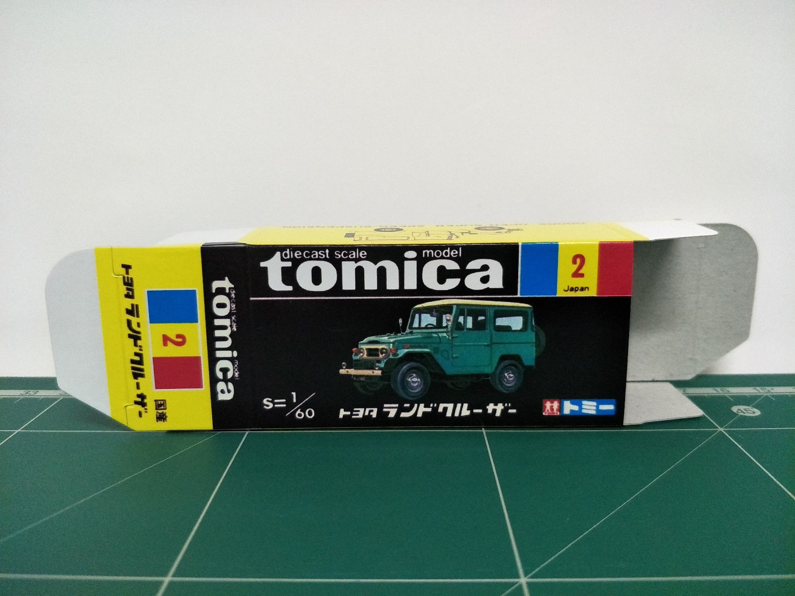 กล่องพิมพ์ Reproduction Box สำหรับ Tomica Black Box No.2 Toyota Land Cruiser (กล่องเปล่า, ไม่มีรถ)