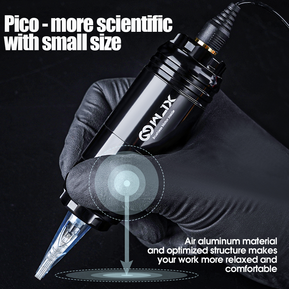 ชุดพิเศษ WJX PICO Black ชุดพิเศษเครื่องสักปากกาWJX PICO Cartridge Tattoo Machine