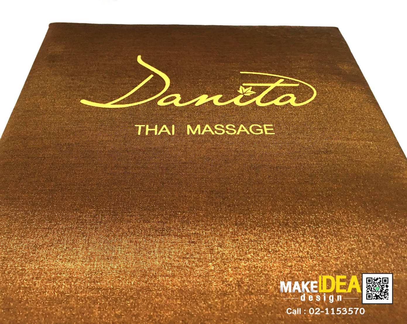 ปกผ้าไหมพร้อมใบประกาศ ขนาด A4 แนวตั้ง