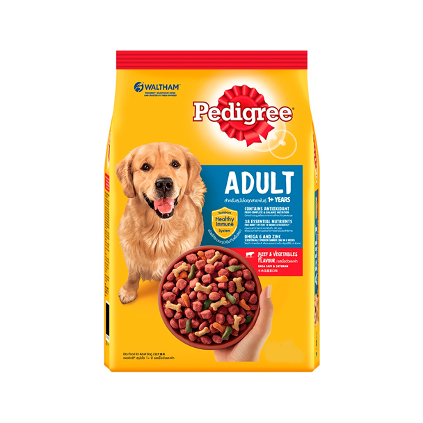 Pedigree สำหรับ สุนัขโต-เนื้อวัวผัก 1.5 Kg.