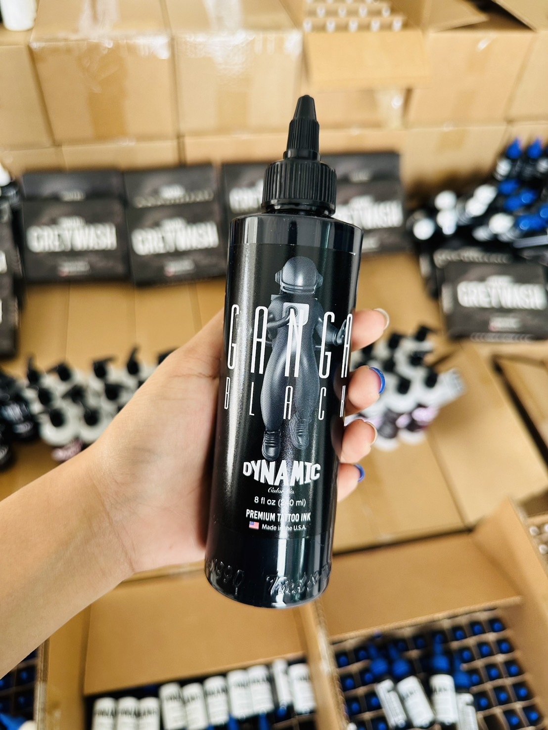 DYNAMIC GANGA 8OZ สำหรับงานพอร์ตเทรตสีดำและสีเทา การไล่ระดับสี เฉดเงา