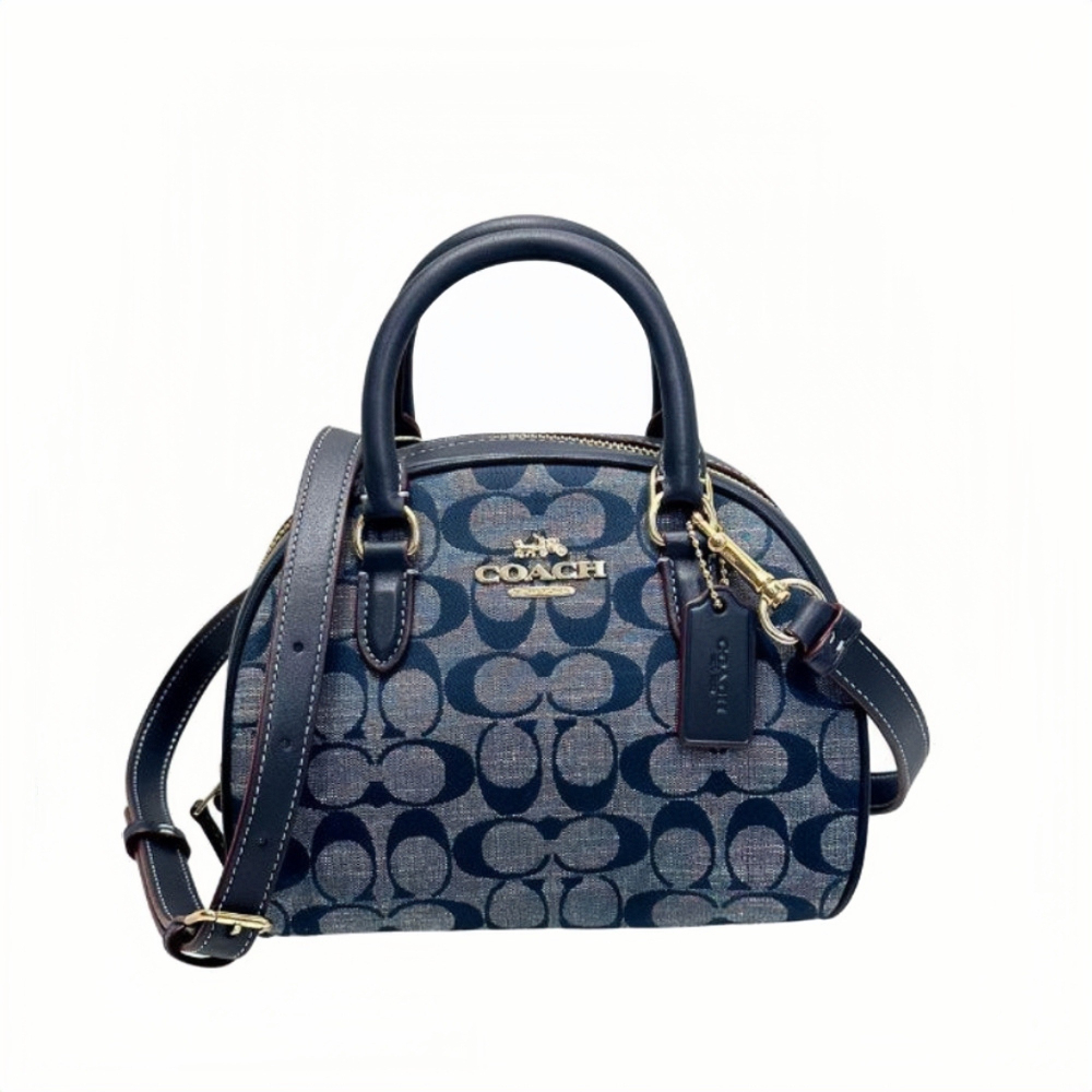 กระเป๋าสะพายข้าง COACH CH140 SYDNEY SATCHEL IN SIGNATURE CHAMBRAY (IMDEI) [CH140IMDEI]