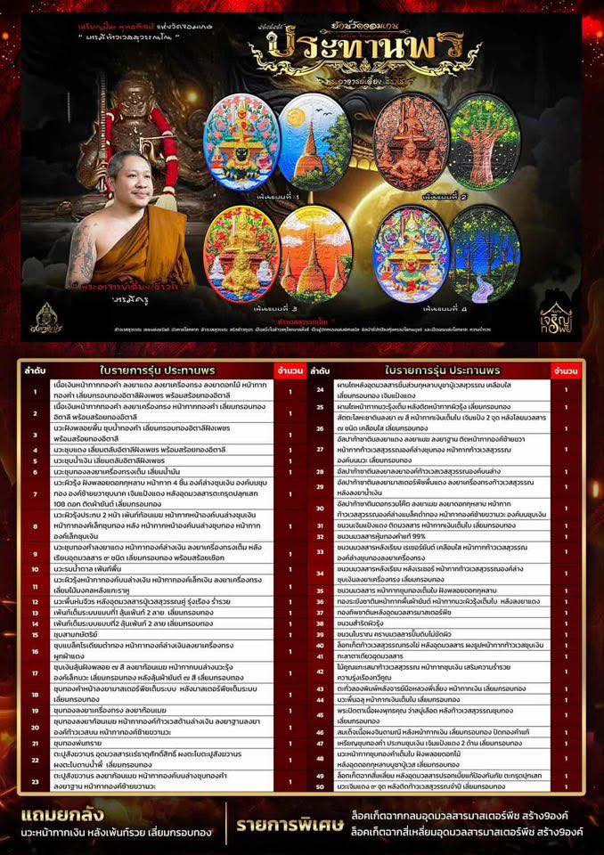 เหรียญท้าวเวสสุวรรณ รุ่น เทวศิลป์ประทานพร หลวงพี่เลี้ยง ปลุกเสก 22/9/68 พร้อมส่ง