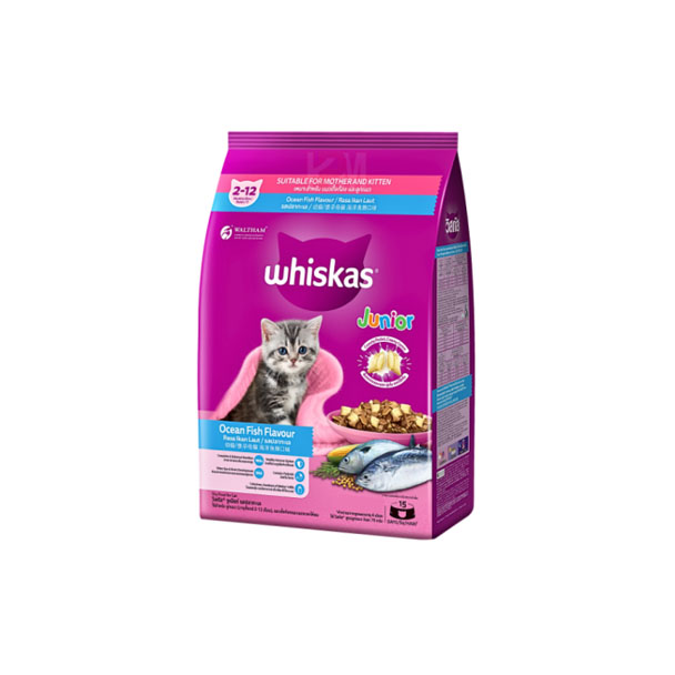 Whiskas Junior Ocean Fish (ลูกแมว-รสปลาทะเลและนม ) 450 g.