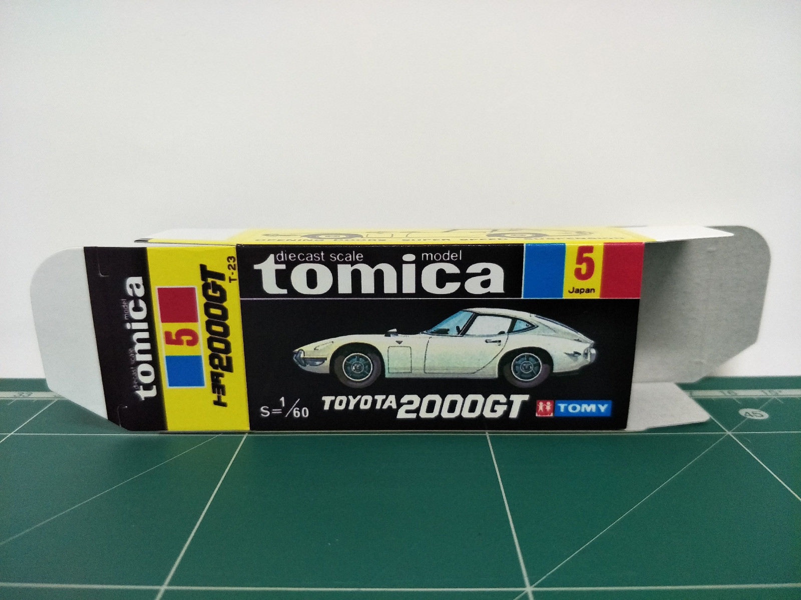 กล่องพิมพ์ Reproduction Box สำหรับ Tomica Black Box No.5 Toyota 2000GT (กล่องเปล่า, ไม่มีรถ)