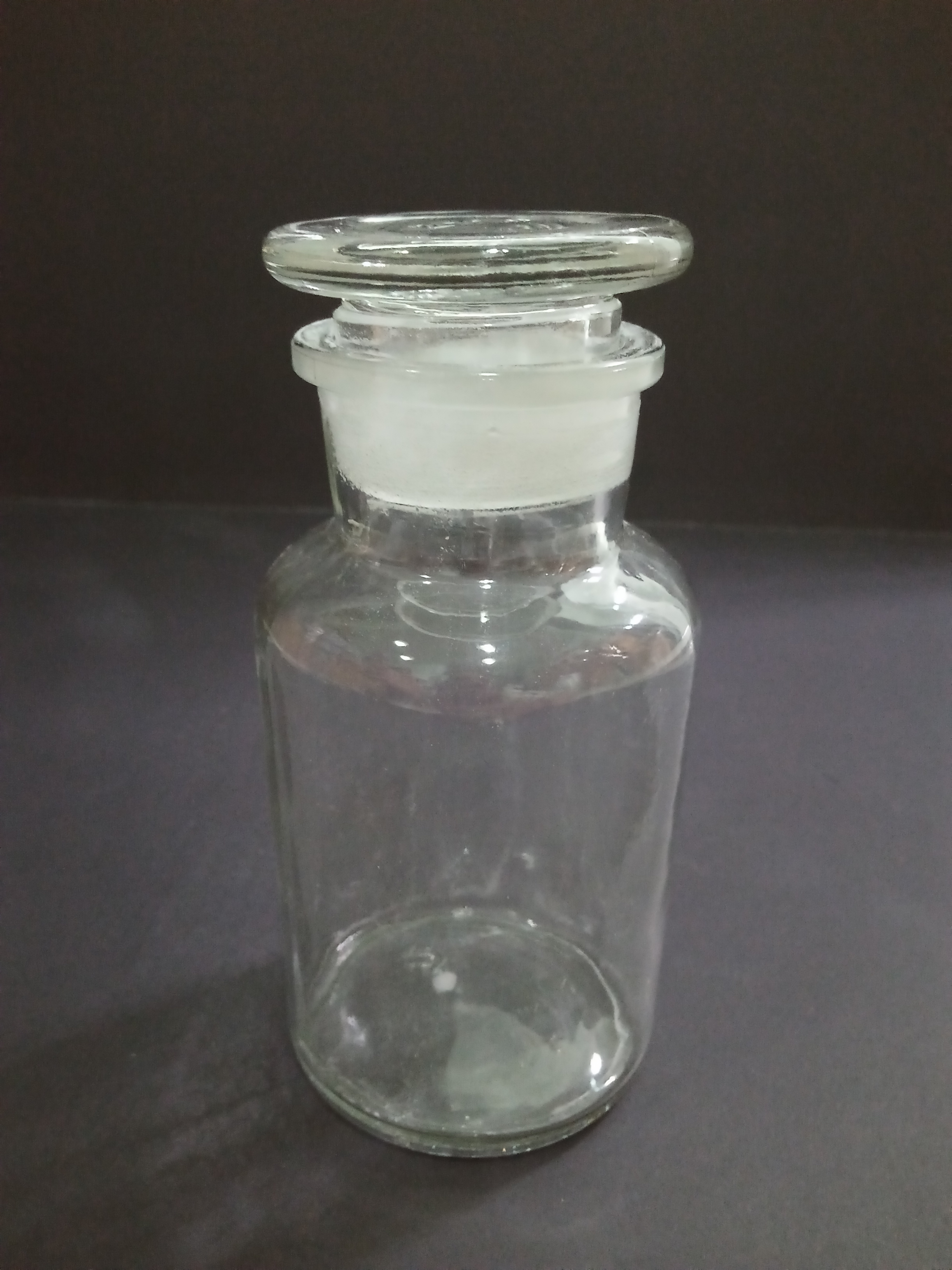 ขวดใส่สารสีใส ปากกว้าง จุกแก้ว 250 ml Reagent bottle clear