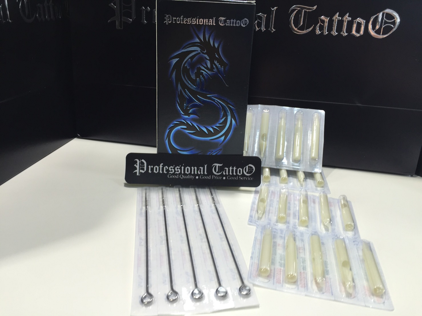 Professional Tattoo ชุดหัดสักเครื่องคอยชุดใหญ่ Tattoo Machine Set Size BIG