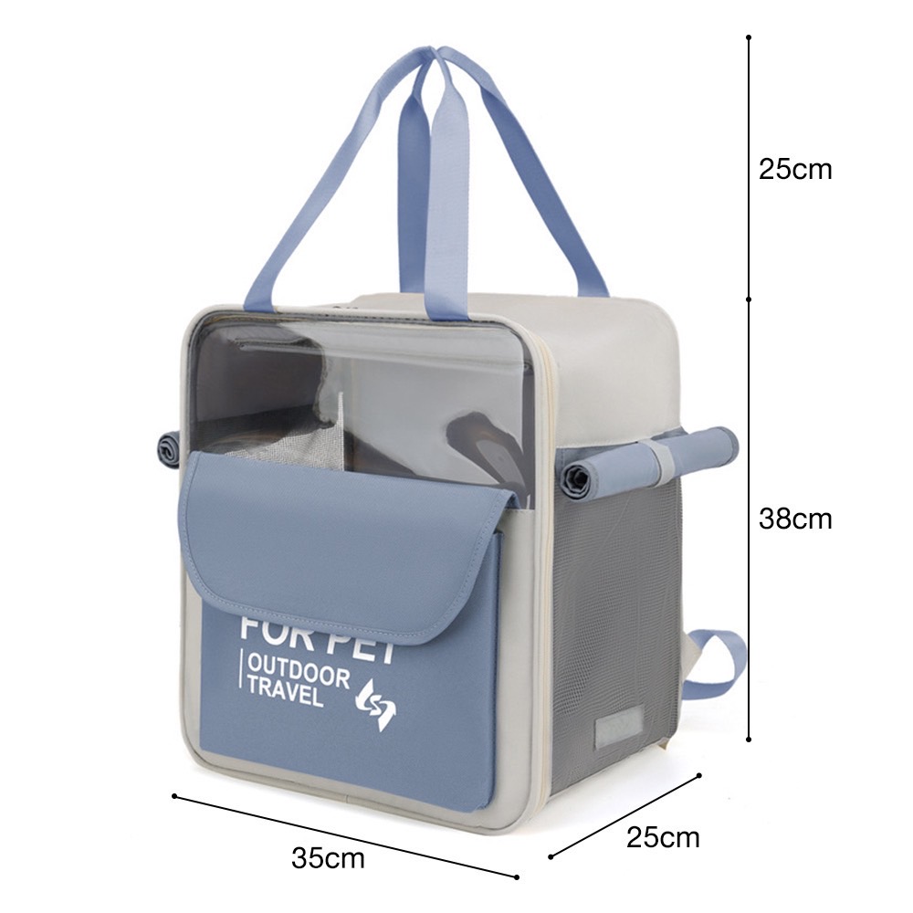 OLSP Boqi F กระเป๋าแมว For Pet *สีน้ำเงิน