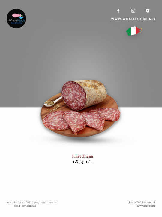 Finocchiona 1.5 Kg.+/-